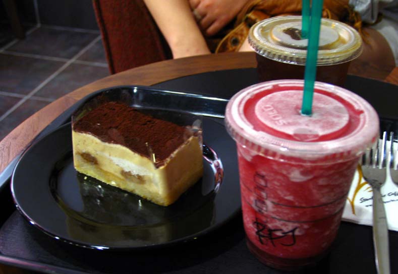 Raspberry Black Currant Frappucino and Espresso Tiramisu