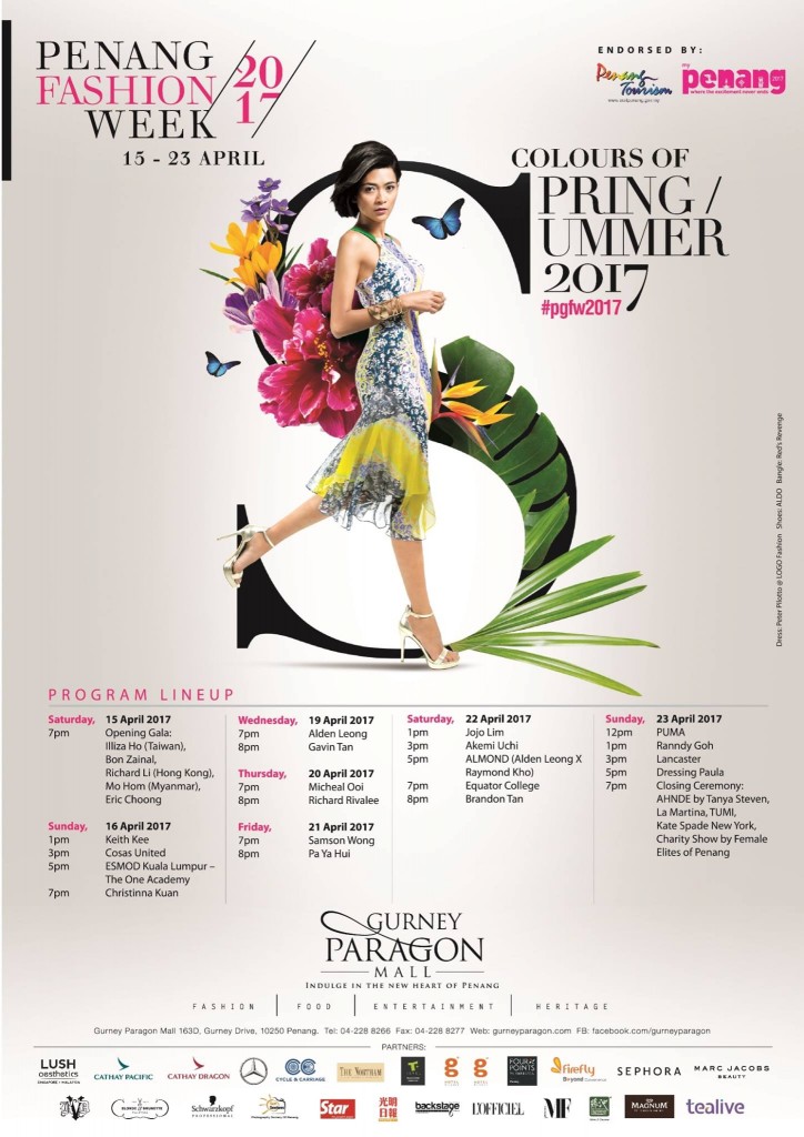 Penang Fashion Week, Colours of Spring/Summer 2017, Gurney Paragon Mall, Lingzie Food Blog, Penang Food Blog