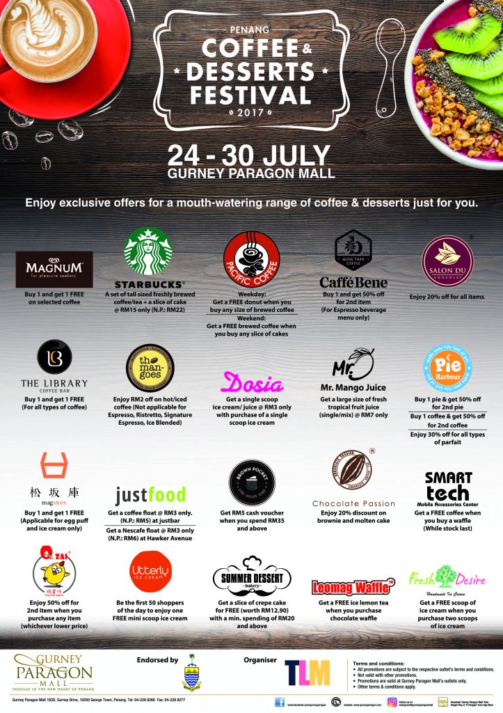 Penang Coffee & Dessert Festival, PCDF 2017, Gurney Paragon Mall, Penang Food Blog, Lingzie Food Blog